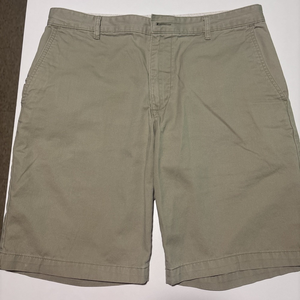Dockers Shorts Mens 34 Khaki Chino Flat Front Casual Summer Walking